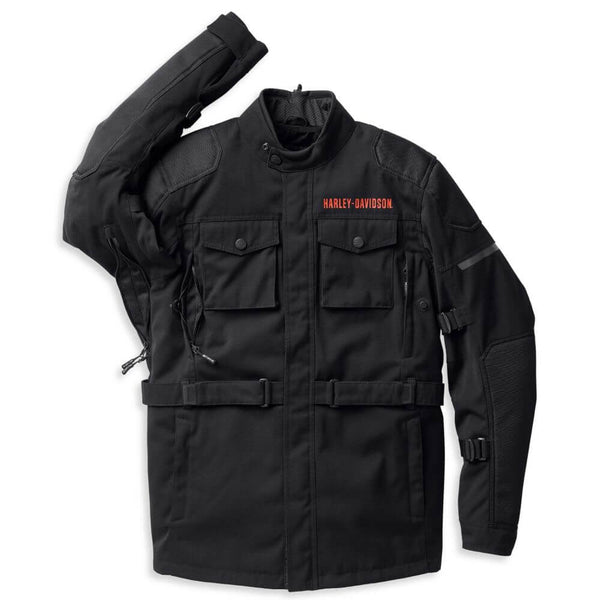Harley-Davidson Men's Quest Triple Vent System Jacket Black