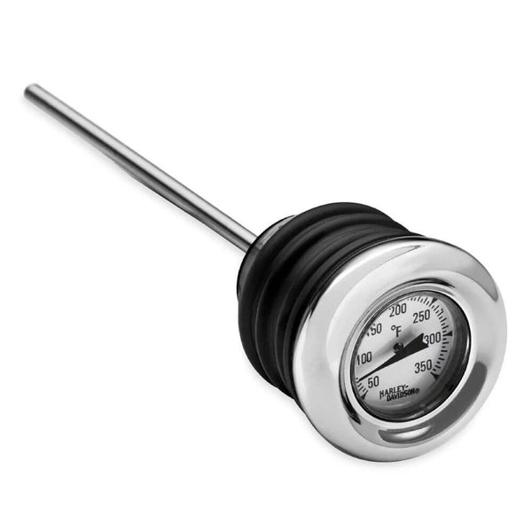 NICECNC Oil Dipstick With Thermometer For Harley Street Glide FLHX 2017+ & FLHXS 2017-2023 – Black Anodized Aluminum