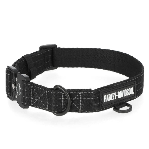 Harley-Davidson Nylon Dog Collar Black M/L 19