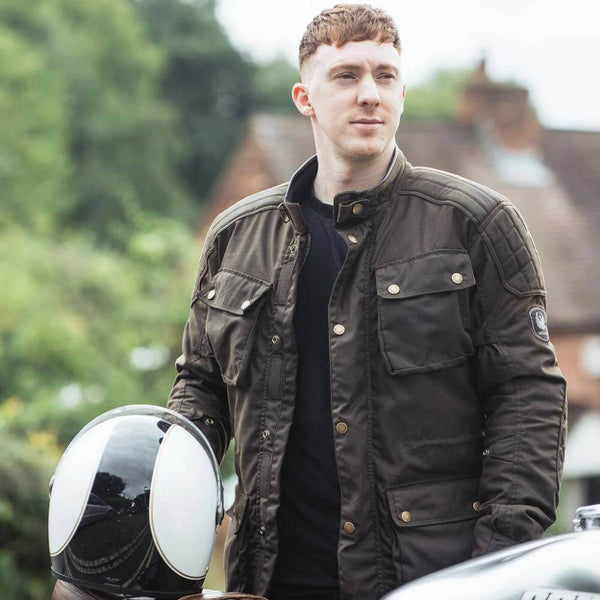 Merlin Tewkesbury D3O Motorcycle Jacket Brown Maidstone HD