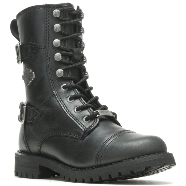 Harley Davidson Women s Black Balsa 9 Laced Boots Maidstone H D Maidstone Harley Davidson