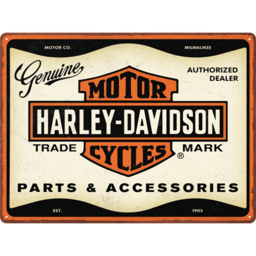 Harley-Davidson Parts Accessories 30x40 Tin Sign – Maidstone