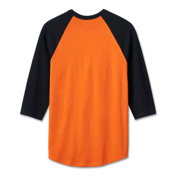 Harley-Davidson Men's Factory Raglan Tee - Colorblocked - Harley Orang ...