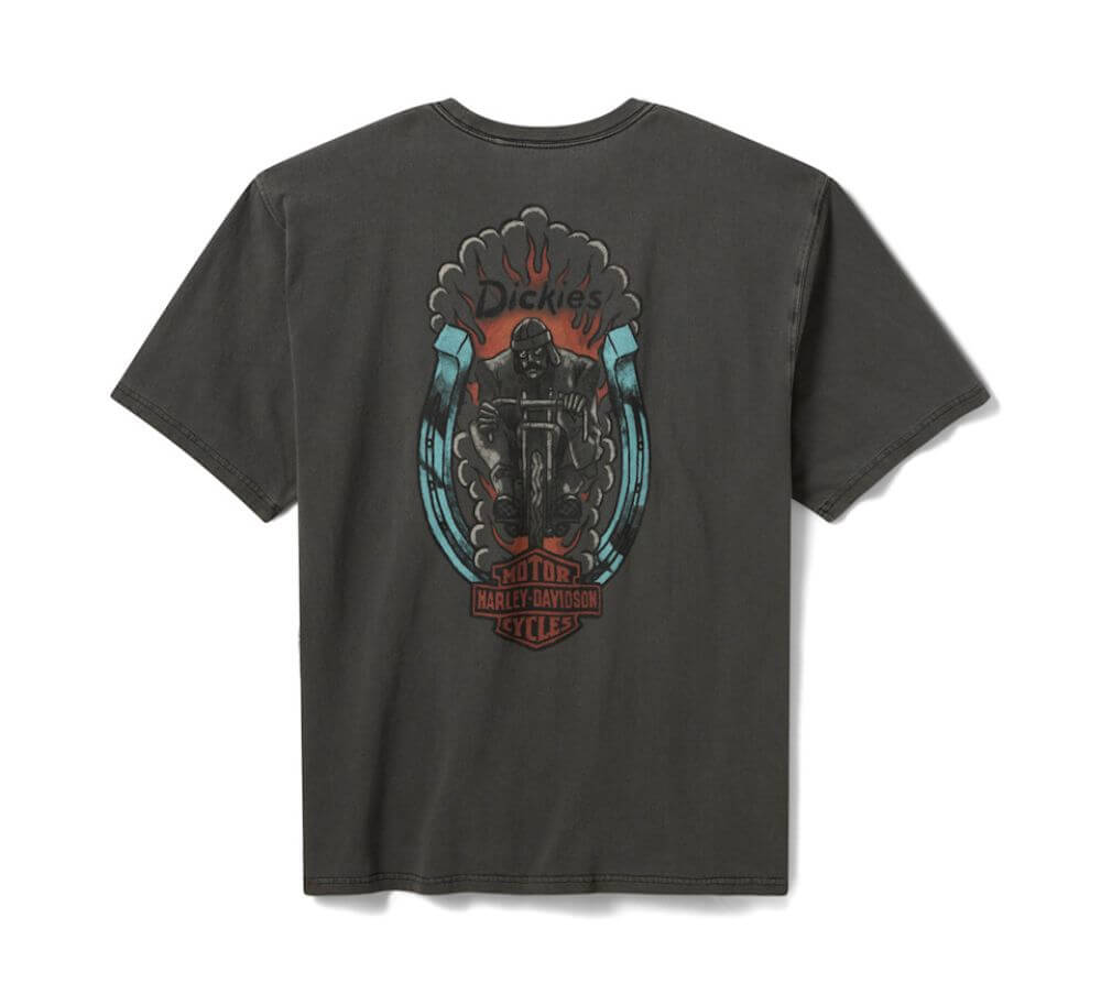 Dickies x Harley-Davidson Men's 1930s Moto Racer Pigment Dyed T