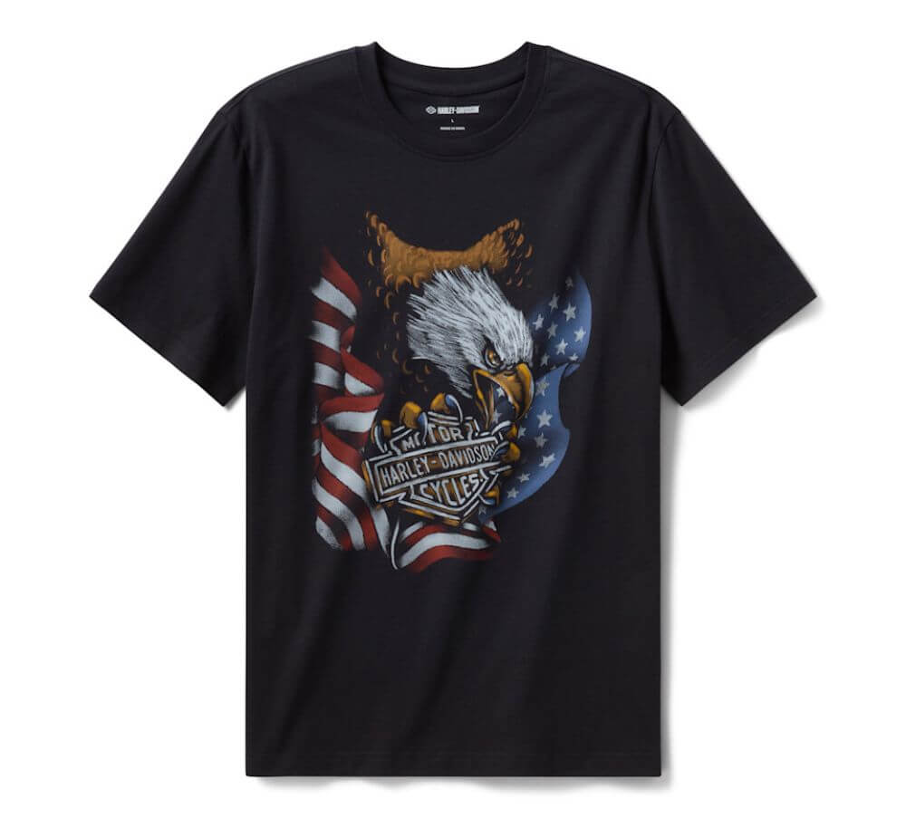 Harley-Davidson Men's Stars & Stripes Eagle T-Shirt | Vintage