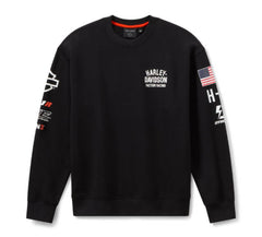 Harley-Davidson Factory Racing Crewneck Sweatshirt - Black