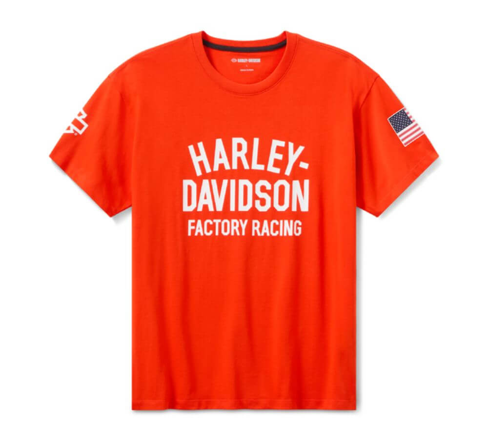 Harley-Davidson Factory Racing Tee - Orange | Maidstone H-D
