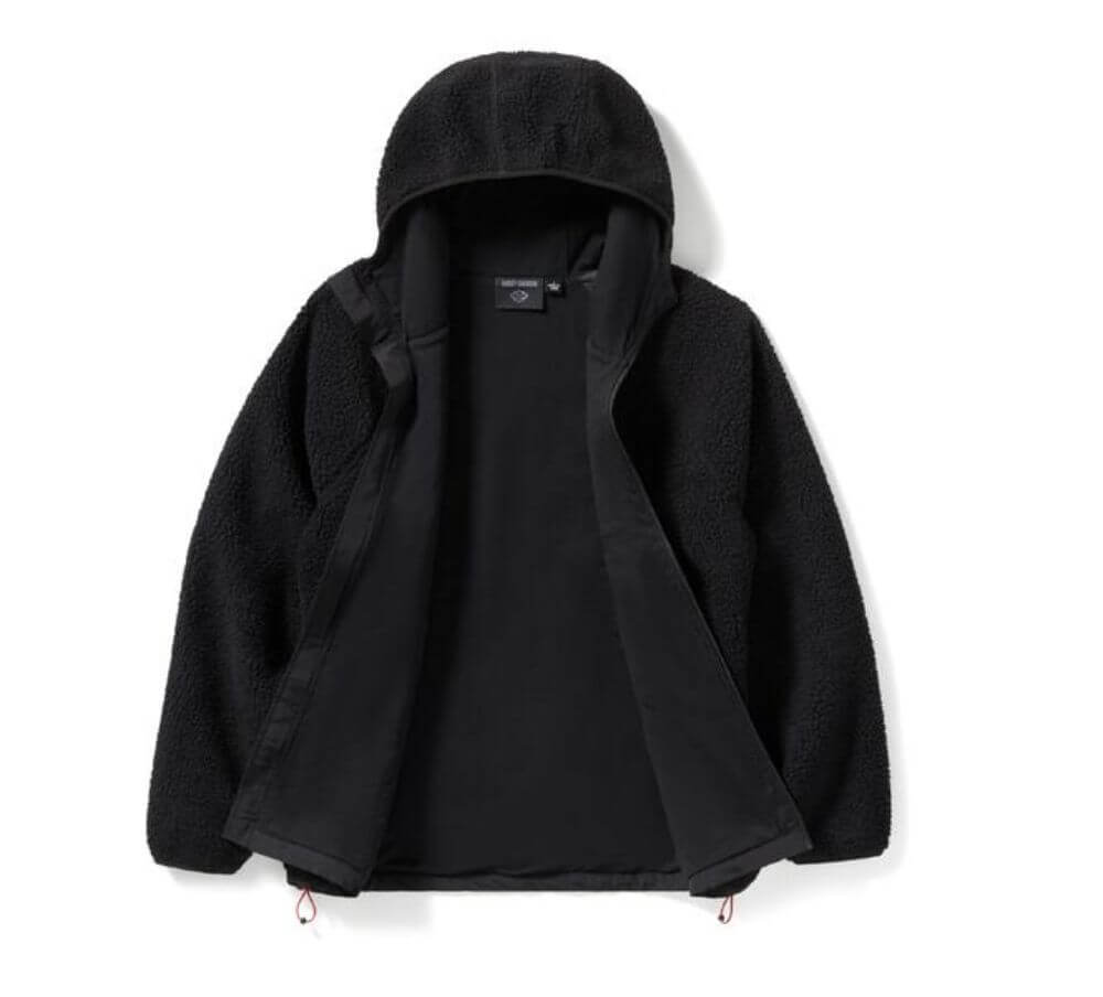Harley-Davidson Sherpa Full Zip Jacket - Black | Maidstone H-D