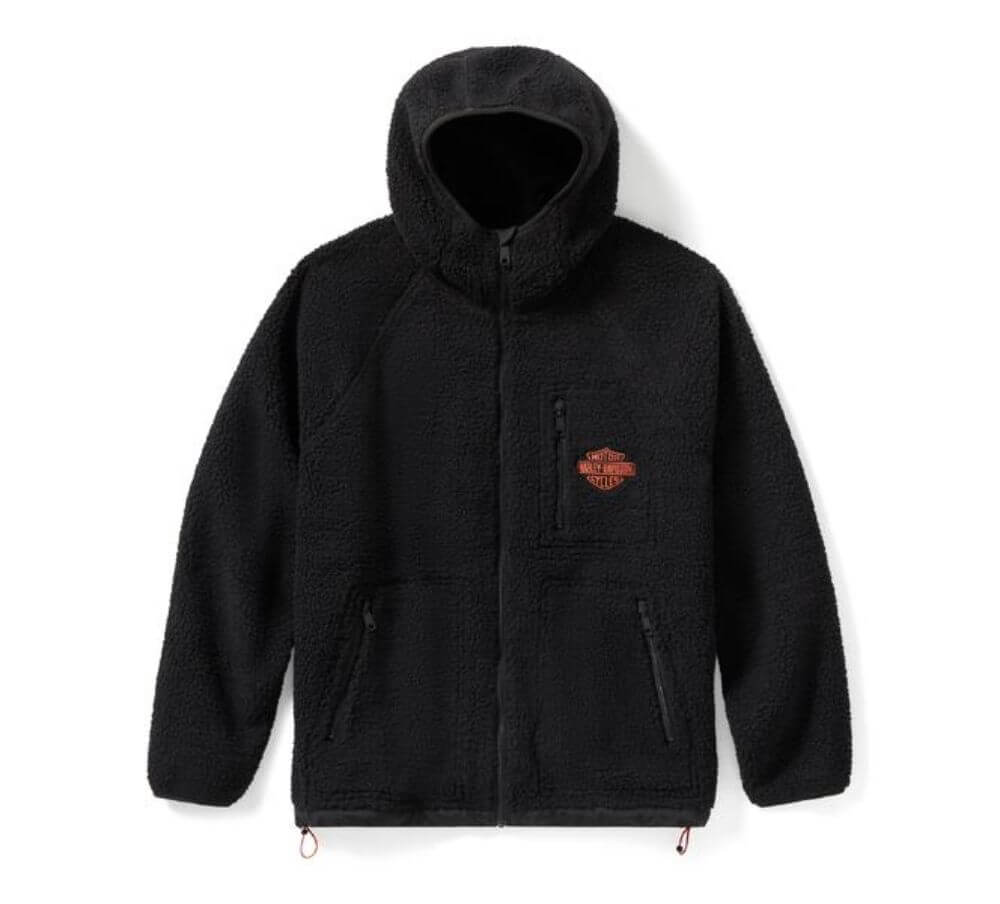 Harley-Davidson Sherpa Full Zip Jacket - Black | Maidstone H-D