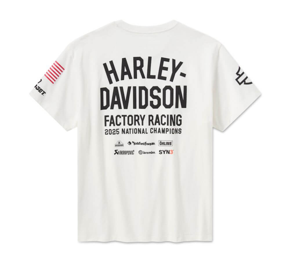 Harley-Davidson Men's H-D Championship Tee White | Racing Heritage