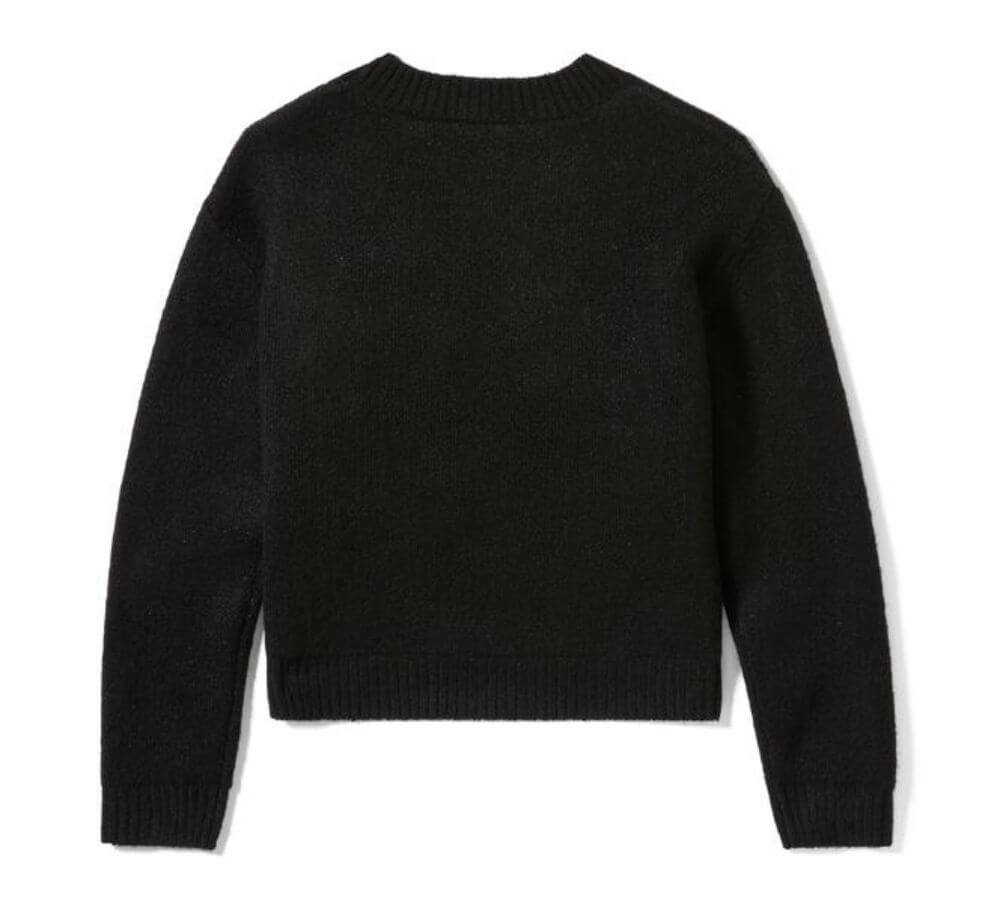 harley × urban research mohair sweater Harley-Davidson Metallic Script Intarsia Sweater | Maidstone H-D