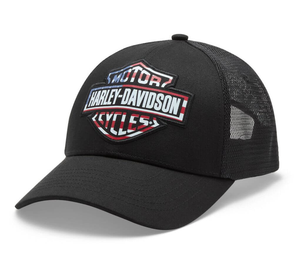 USA製 HARLEY-DAVIDSON キャップ Harley-Davidson Stars & Stripes Bar & Shield Snapback Cap | USA