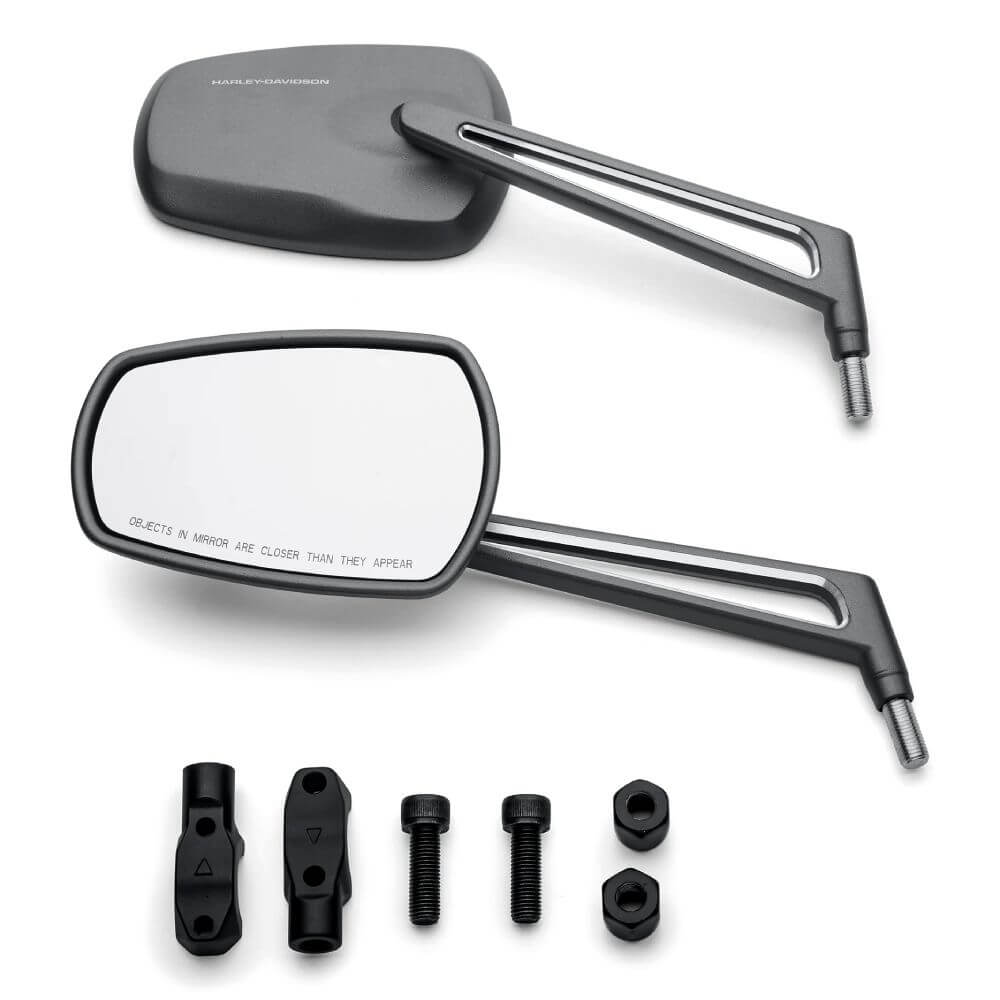 Chrome Long Stem Motorcycle Mirrors – For Harley Davidson Heritage Softail – Universal