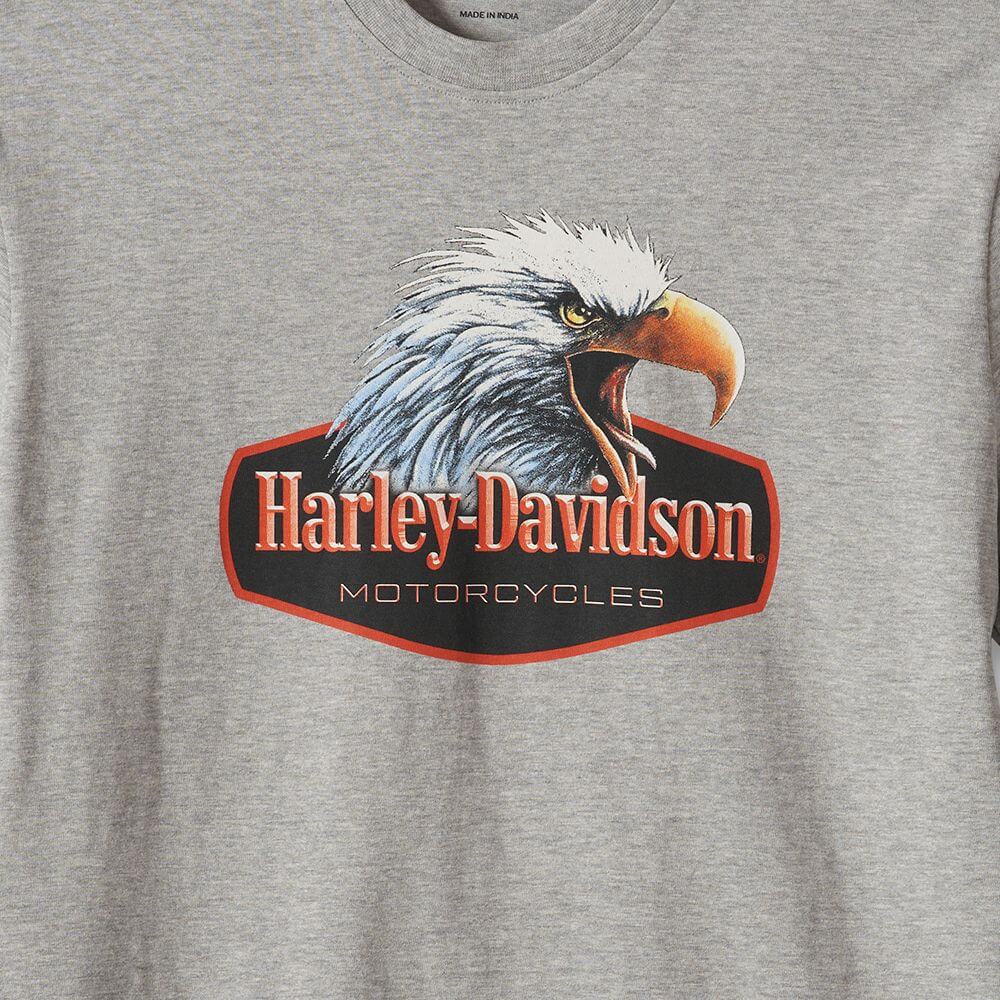 Harley Davidson Bald Eagle Men s T Shirt Grey Maidstone H D