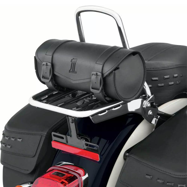 Handcrafted Pure Leather Engraved Tool Bag For Harley Davidson Motorcycles – Black