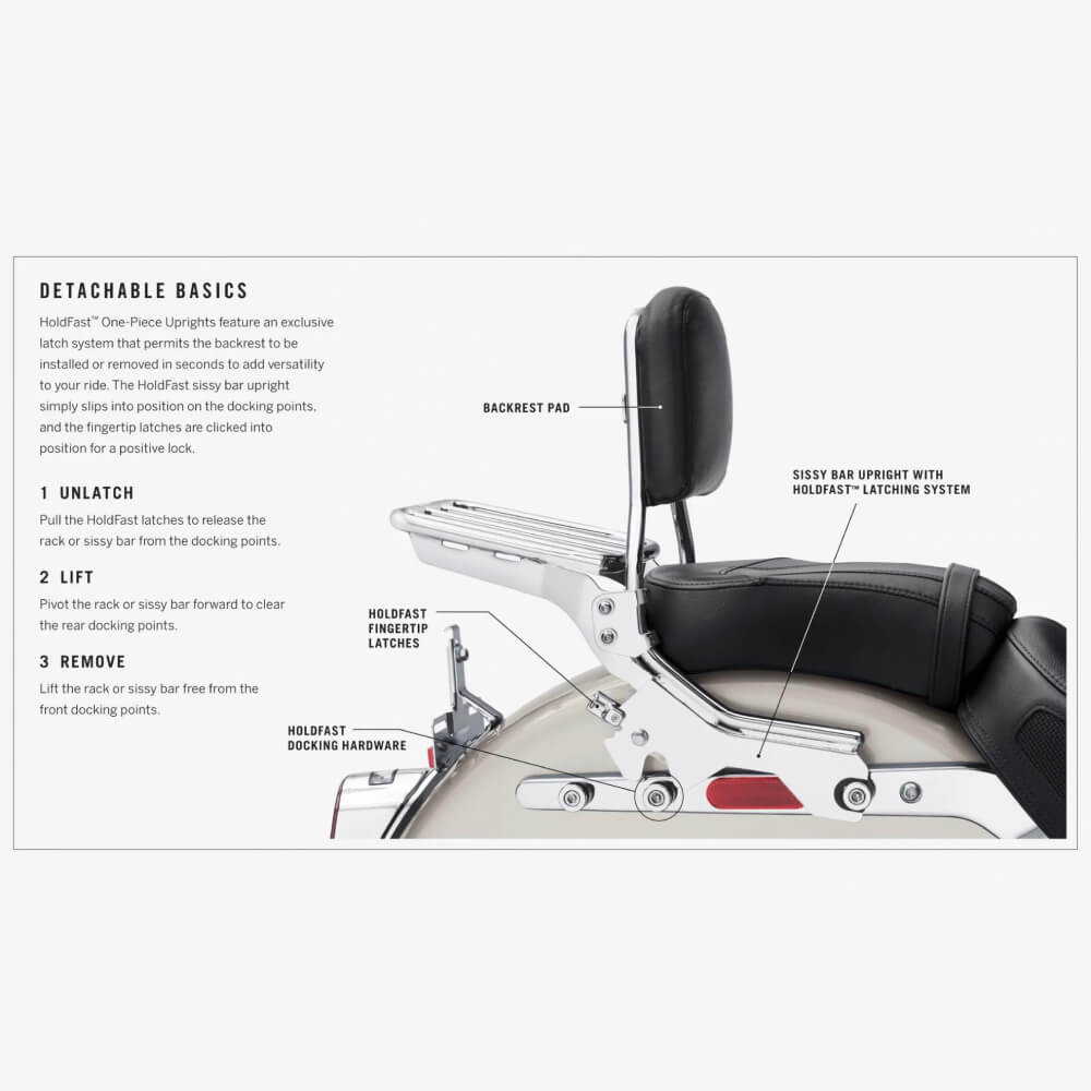 Harley Davidson Holdfast Sissy Bar Upright Standard 52300446 Maidstone Harley Davidson