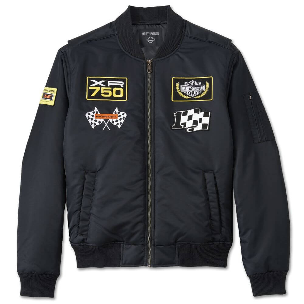 Harley-Davidson Men's At the Crank Bomber Jacket Black – Maidstone