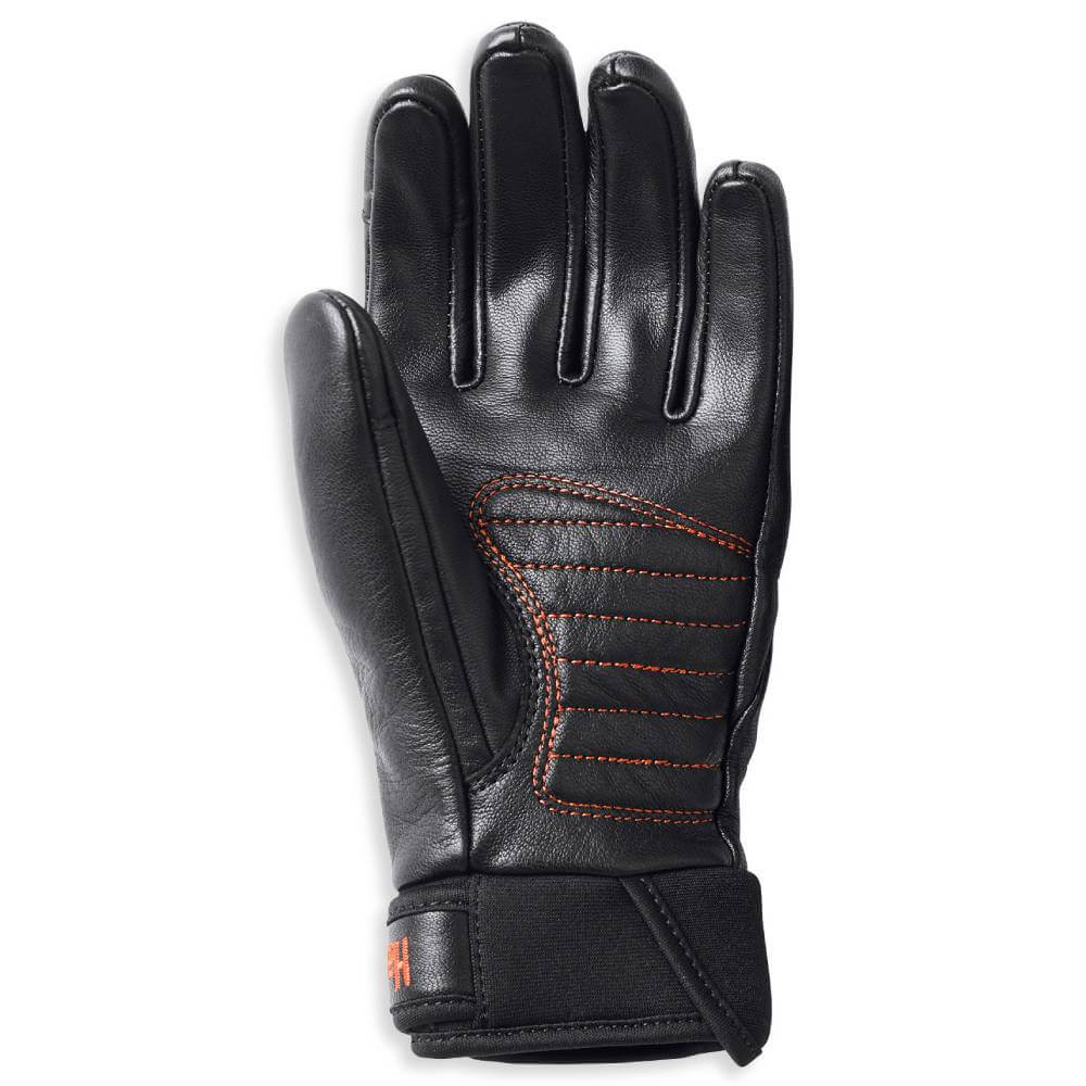Harley Davidson Women s Black Newhall Leather Gloves Maidstone H D Maidstone Harley Davidson