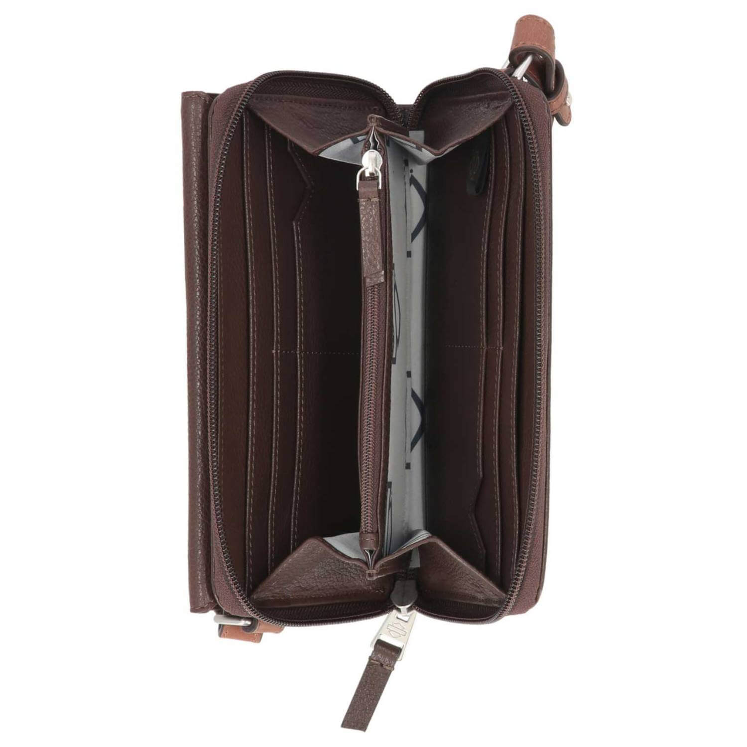 Harley-Davidson Women's Buckle Zip Around Leather Wallet Crossbody