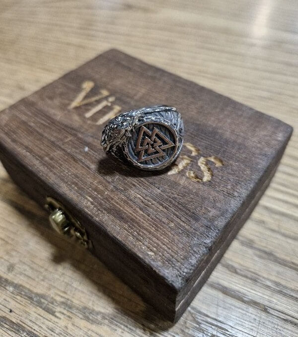 Grey Viking Ancient Rune & Raven Ring Size 9 | Maidstone H-D ...