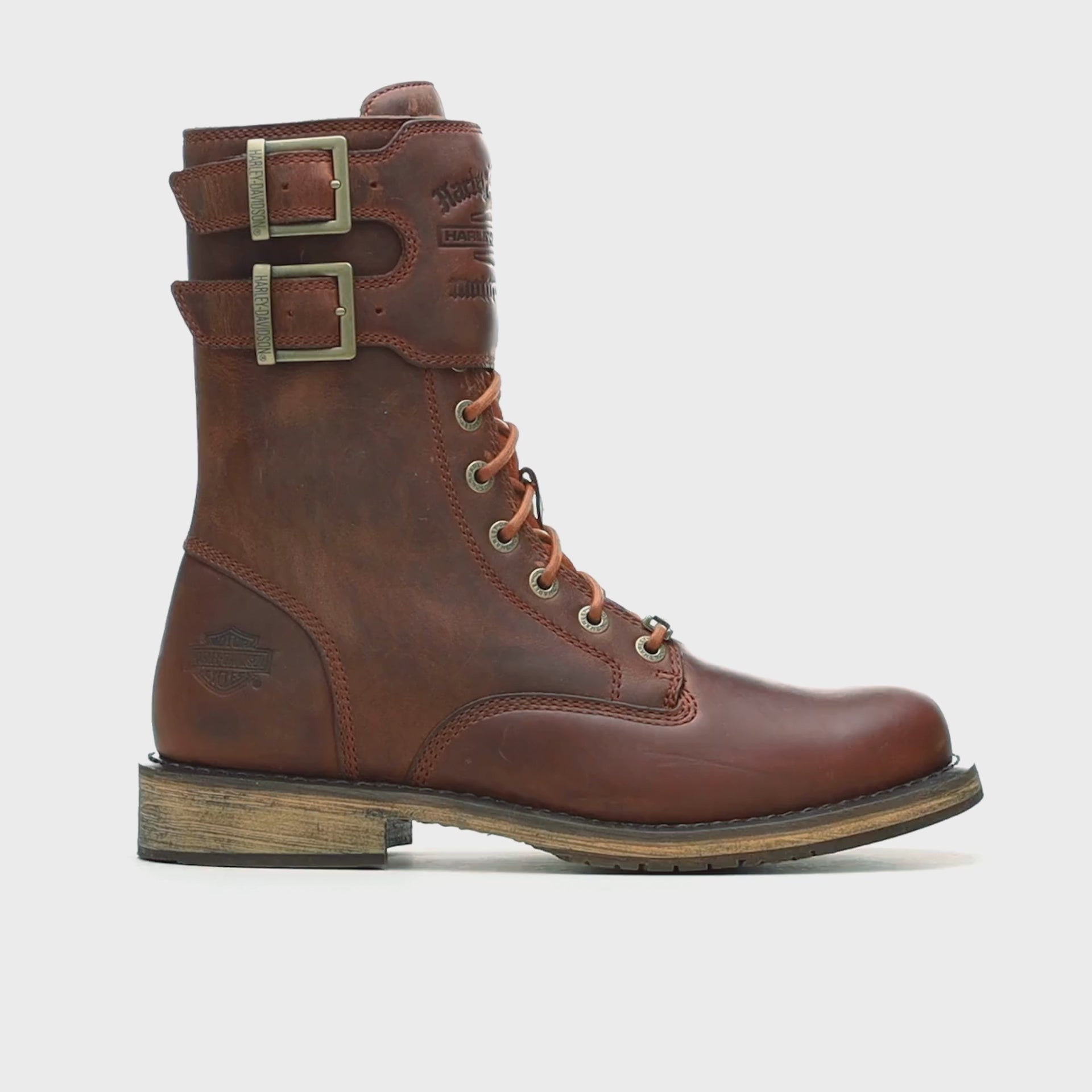 Harley-Davidson Vintage Moto Tall CE Boots Brown | 360 Spin | Maidstone H-D