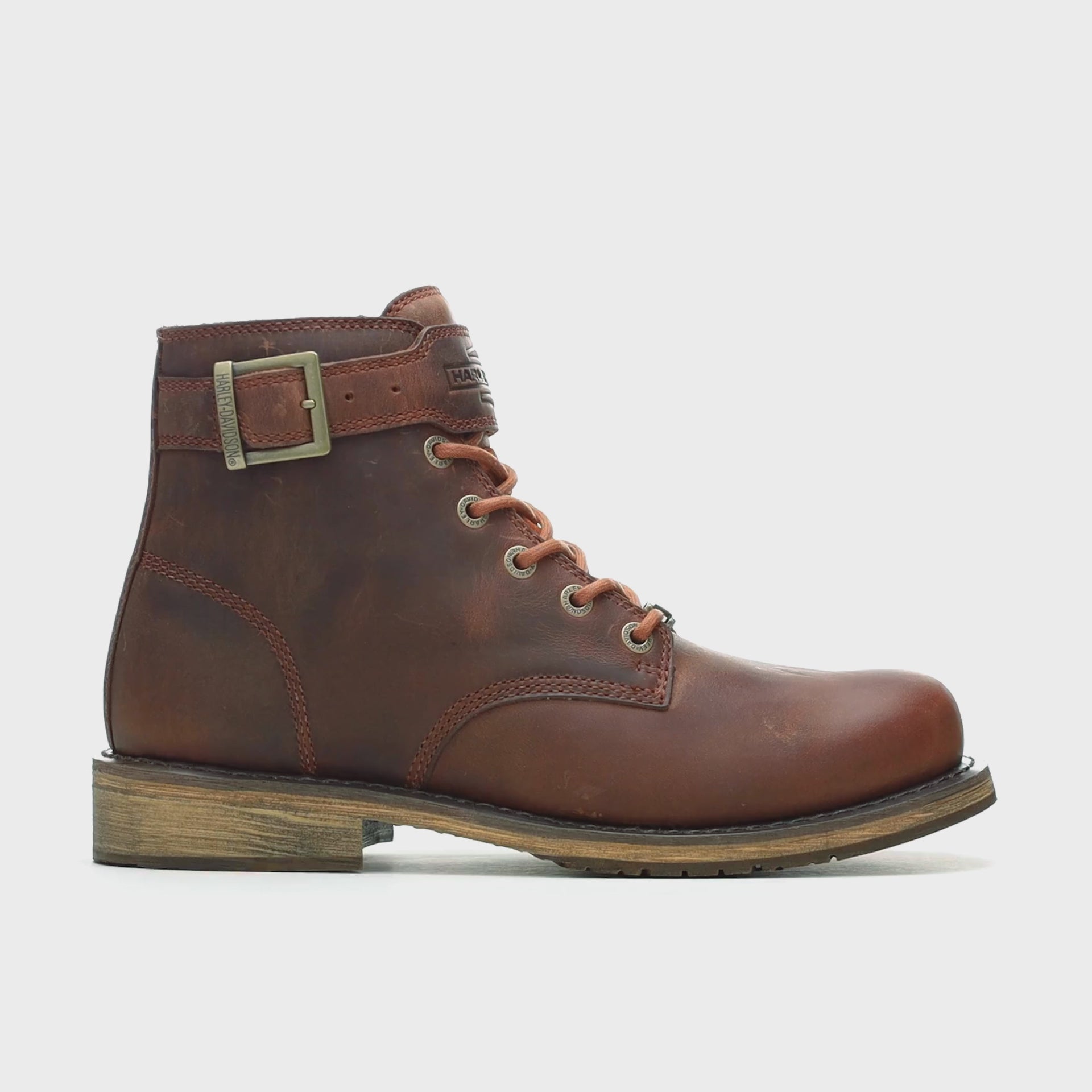 Harley-Davidson Vintage Moto Short Riding Boots Brown | 360 Spin | Maidstone H-D