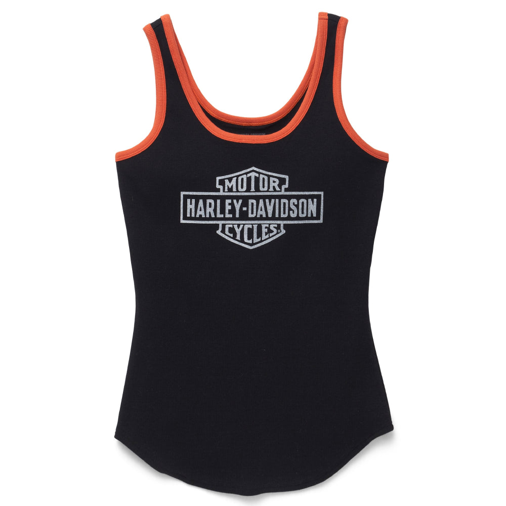 Harley-Davidson Women's Black Ultra Classic Contrast Rib Tank ...