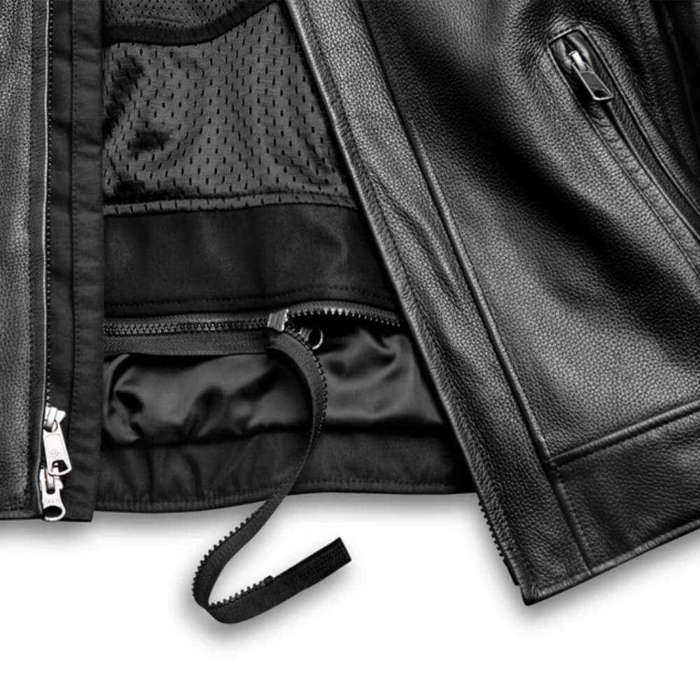 Harley Davidson Vanocker Waterproof Triple Vent Leather Jacket