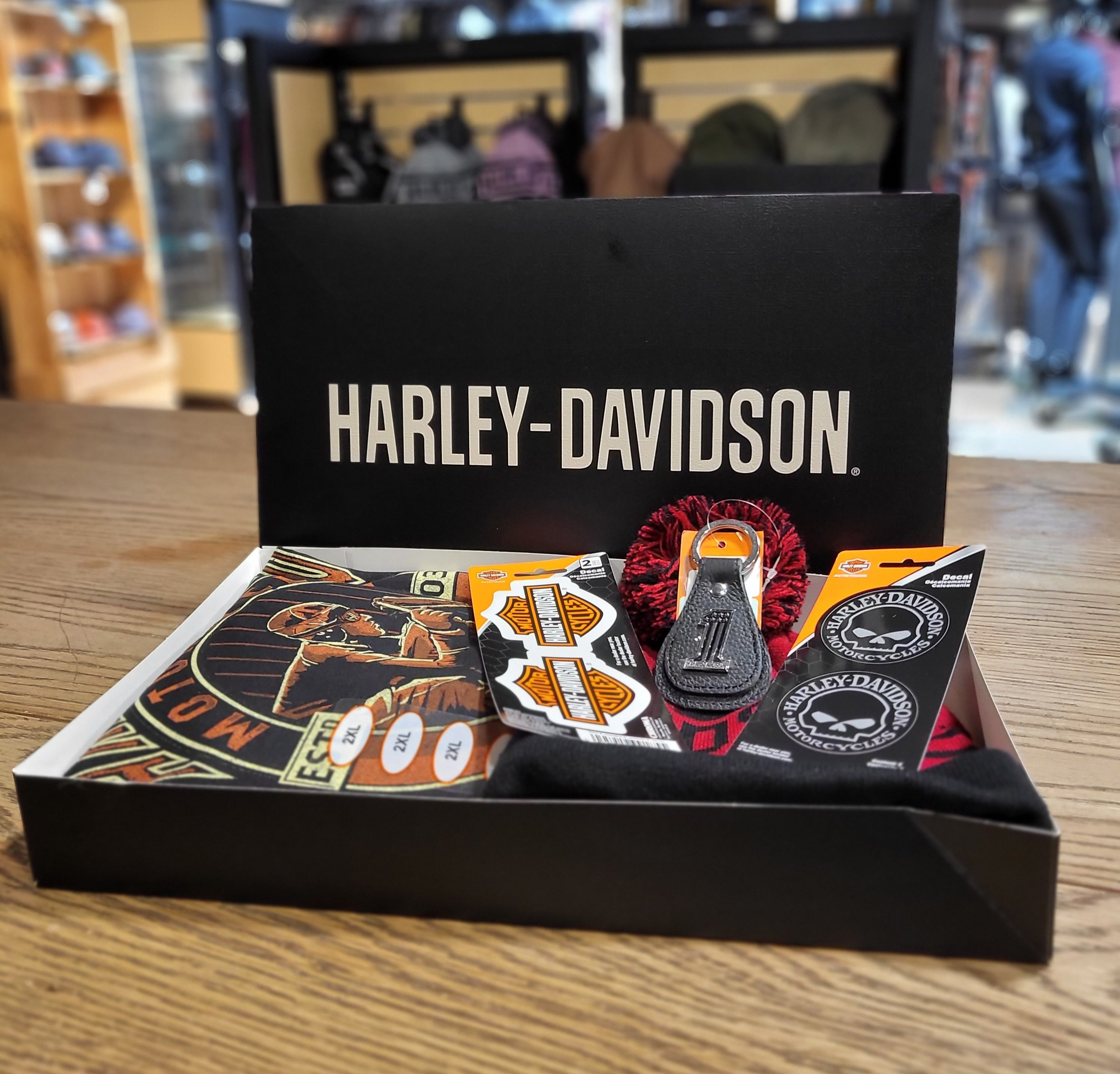 Harley davidson gift baskets deals
